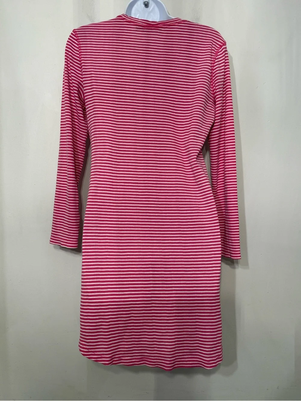 Lauren Ralph Lauren Nightgown Sleepshirt Striped Cotton Blend LRL Monogram Small